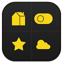Dark Yellow Toucher Pro Theme mobile app icon