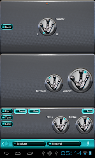 poweramp skin alien lightblue Screenshots 9