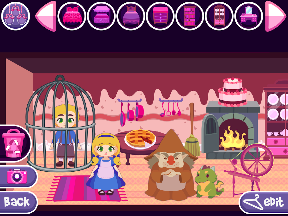 Hello Kitty Doll House Decoration Game for Children - YouTube