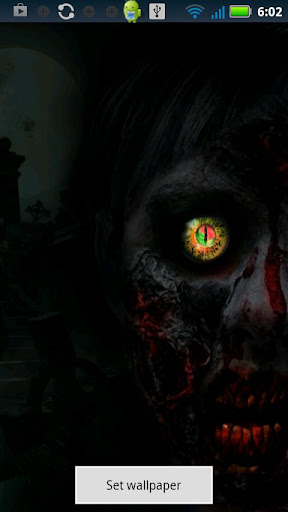 Zombie Eye Live Wallpaper