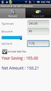 Discount & TipSplit Calculator screenshot 0