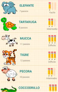 Screenshot dell'applicazione Android How to Draw Animals