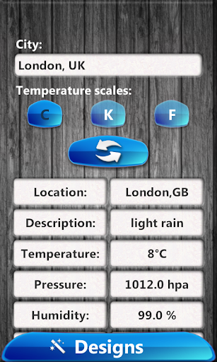 Tablet Clock Weather Widget
