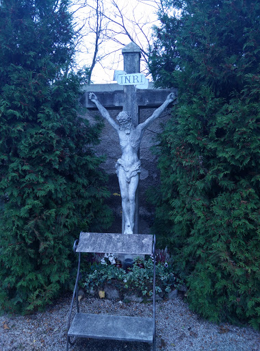 Jesus Mit Dornenkrone Ans Kreuz Genagelt