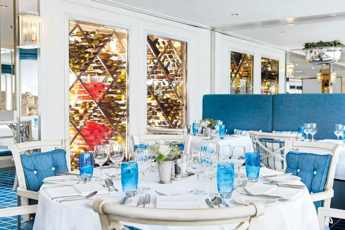 Uniworld-River-Royale-restaurant - Guests will experience fine cuisine with impeccable service throughout their journey aboard Uniworld's S.S. Bon Voyage.