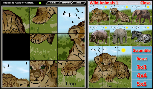 Magic Slide Puzzle W.Animals 1