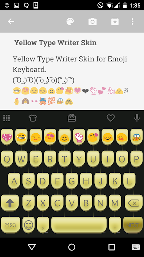 Yellow Type Writer Keyboard