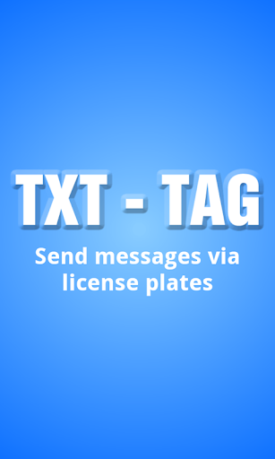TXT TAG - For License Plates