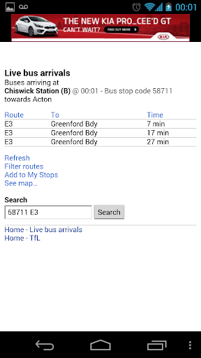 London Bus Arrival Time