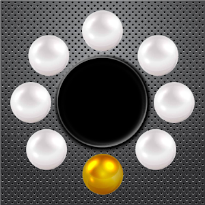 Balls into the hole icon
