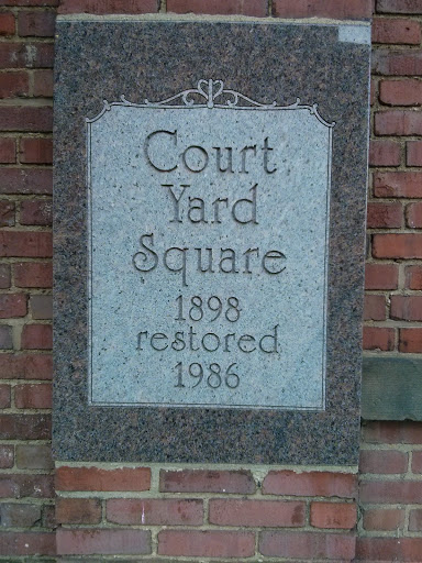 Court Yard Square Plaque