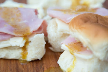 Ham and Cheese Sliders with Honey Mustard