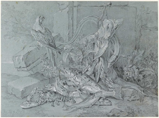 Still-life with Fish and Parrot