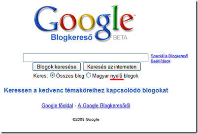 google blogkereső