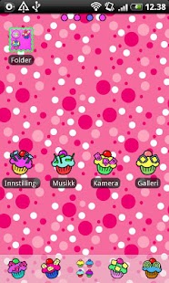 Cupcake GO Launcher EX Theme