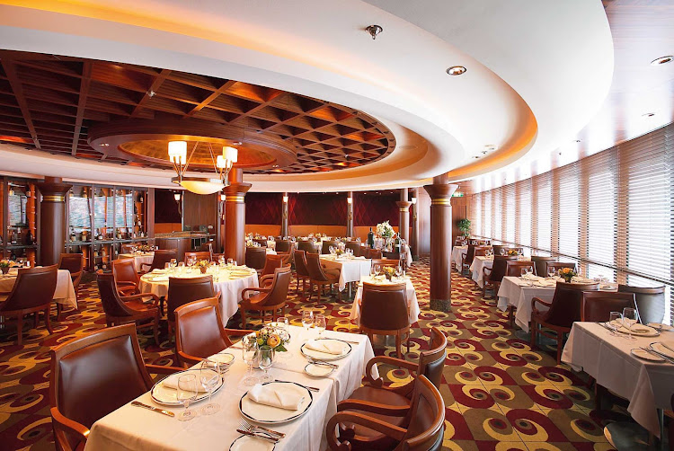 Enjoy a delicious dinner and fine wine at Chops Grille while cruising on Jewel of the Seas. The charge is $30 per diner. It's on deck 6 near Schooner bar.