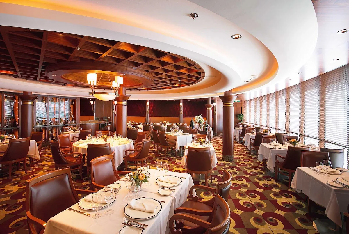 Jewel-of-the-Seas-Chops-Grille-2 - Enjoy a delicious dinner and fine wine at Chops Grille while cruising on Jewel of the Seas. The charge is $30 per diner. It's on deck 6 near Schooner bar.