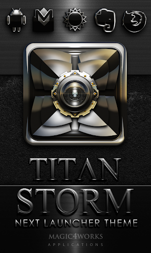 Next Launcher Theme T Storm