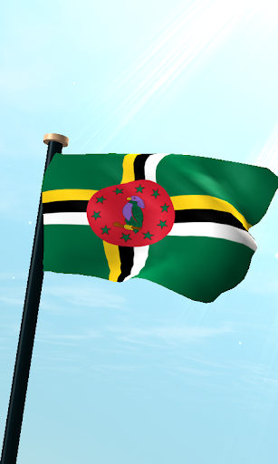 Dominica Flag 3D Wallpaper