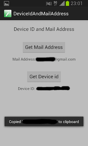 DeviceIdAndMailAddress