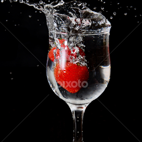 Strawberry Splash by Sarath Sankar - Food & Drink Fruits & Vegetables