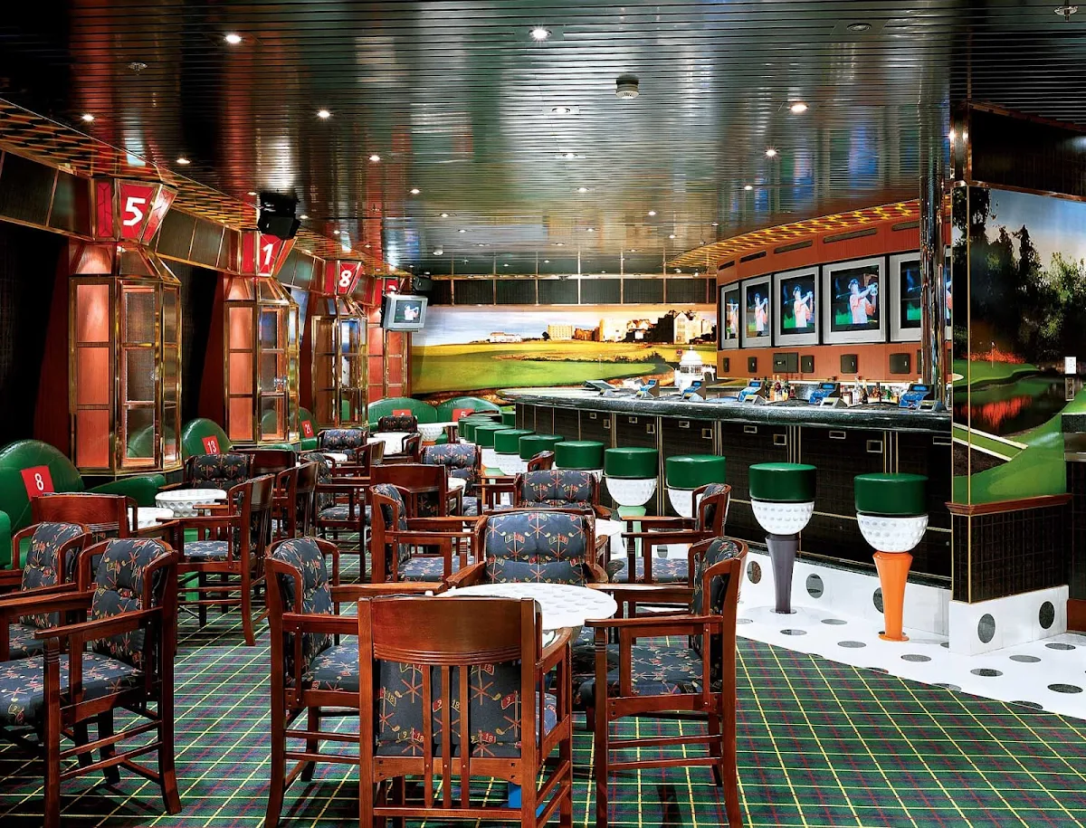 Carnival-Glory-On-the-Green-sports-bar - You can follow your favorite teams on the big-screen TV at On the Green, Carnival Glory's sports bar.