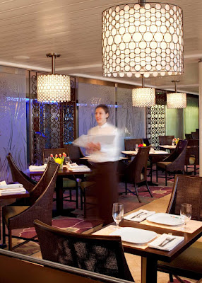 Enjoy the elegant dining experience in Celebrity Eclipse's Bistro Five dining room.