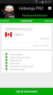 VPN Hideninja PRO - screenshot thumbnail