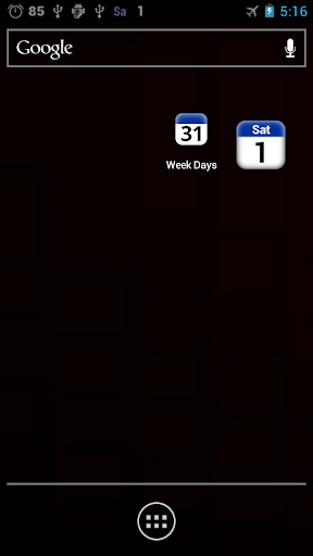 day and date widget