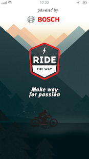 Android application Ride the Way; motorbike routes screenshot