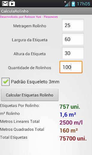 【免費工具App】Calculador de Etiquetas Rolo-APP點子