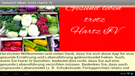 【免費健康App】Gesund leben trotz Hartz IV-APP點子