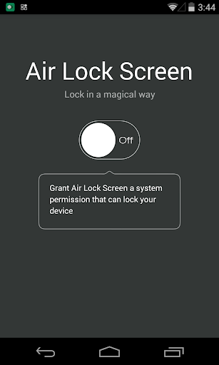 Air Lock Screen - Open Screen