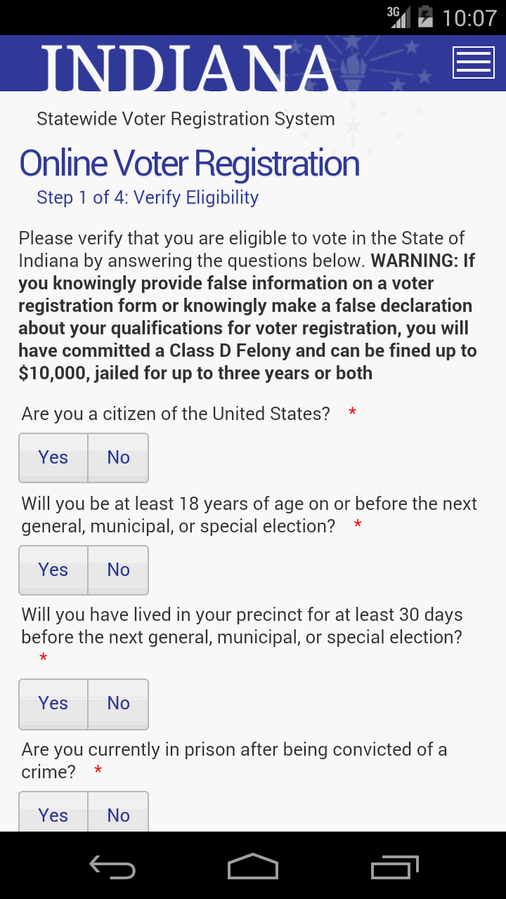 Indiana Voters Screen 2