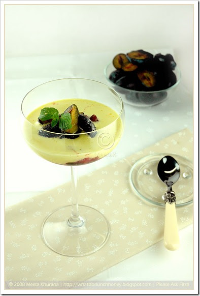 What's For Lunch Honey?: Cooking School: Zabaione with Brandied Plums