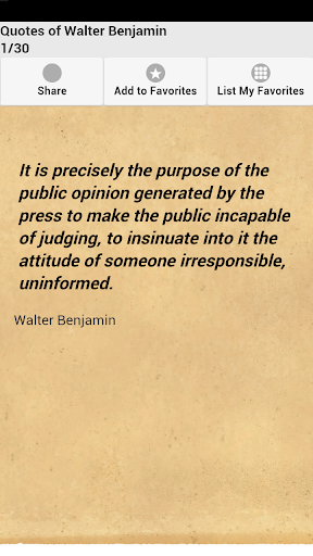Quotes of Walter Benjamin