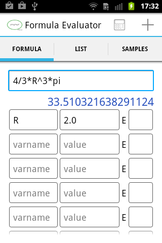 Formula Evaluator