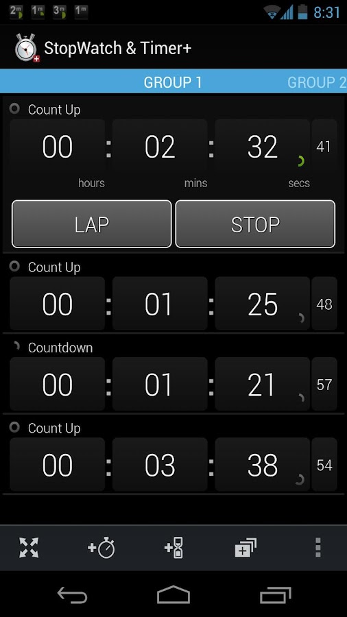 StopWatch & Timer+ - screenshot