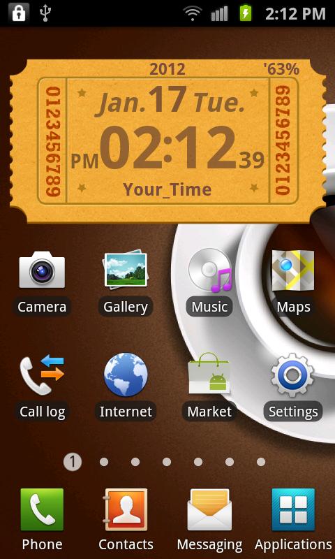 Android application World Time Ticket screenshort