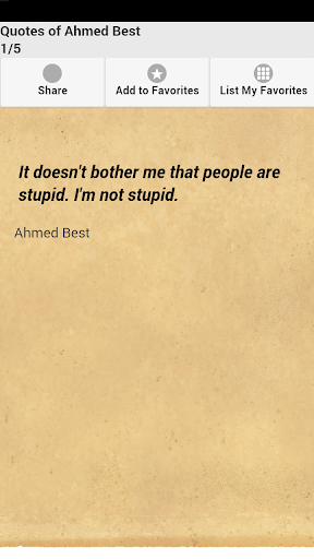 Quotes of Ahmed Best