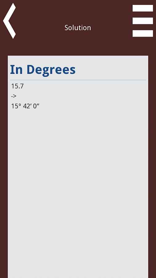 Degrees Calculator Android Apps On Google Play