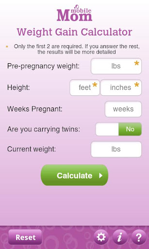 Pregnancy Weight Calculator