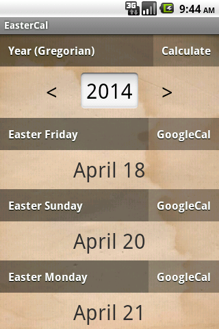 EasterCal