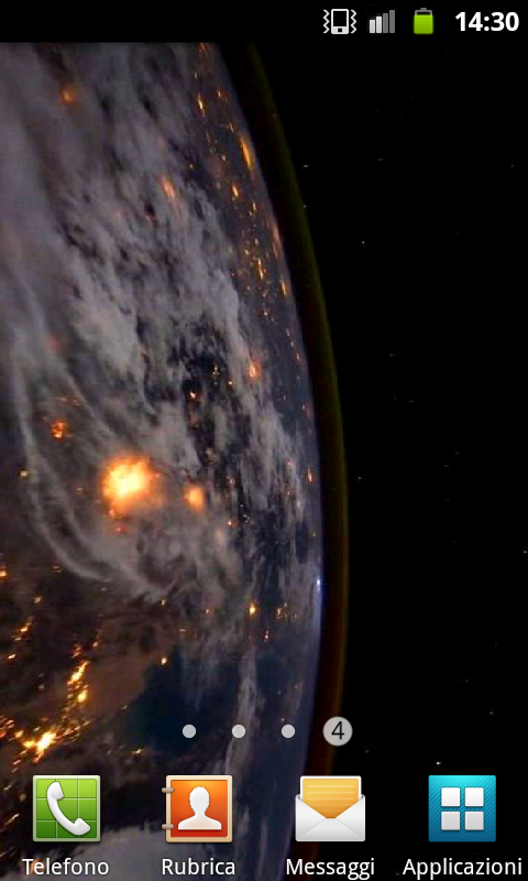Earth Animated Wallpaper Screen 3