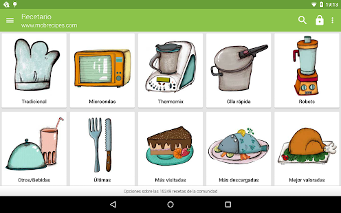Recetario, recetas de cocina - Aplicaciones de Android en 