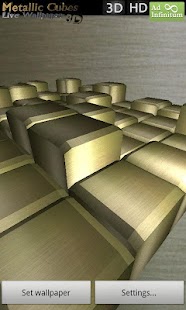 Metallic Cubes LWP FREE