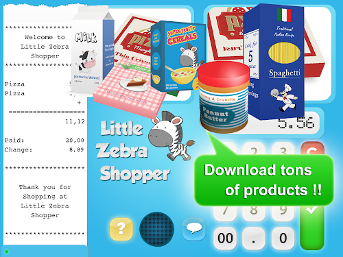 Android application Little Zebra Shopper Gold screenshort