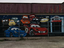 Big O Tires Car Mural
