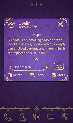 【免費個人化App】GO SMS PRO ROYAL THEME EX-APP點子