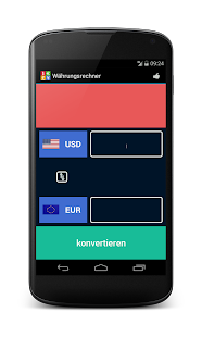 Android-Anwendung Currency Converter Screenshot